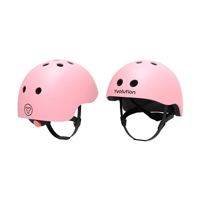 Yvolution Verstellbarer Helm Pink mit Aufklebern
