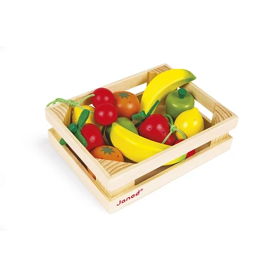 Janod Boîte de Fruits, 12 pcs.