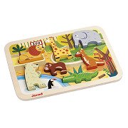 Janod Chunky Puzzel - Dierentuin