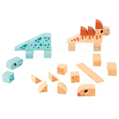 Janod Dino - Ensemble de blocs Cubicosaurus