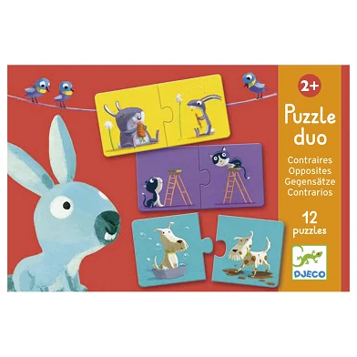 Djeco Puzzle Duo Opposé, 24 pcs.