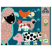 Djeco Boerderijdieren 6in1 Legpuzzel XL