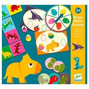 Djeco Bingo Memo Domino - Dinosaurier