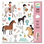 Djeco Sticker Pferde, 160St.