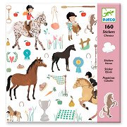 Djeco Sticker Pferde, 160Stk.