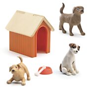Djeco Puppenhaus Hundehütte mit 3 Hunden