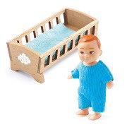Djeco Puppenhaus Baby Sascha mit Krippe
