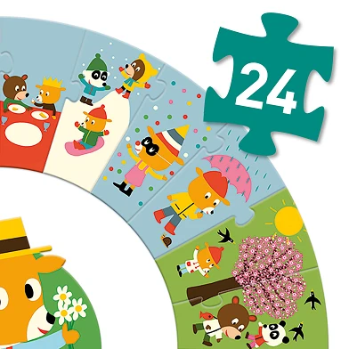 Djeco Floor Puzzle Jahreskalender XL
