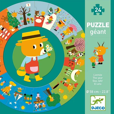 Djeco Floor Puzzle Jahreskalender XL