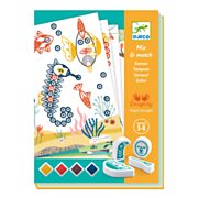 Djeco Mix and Match Underwater World Briefmarken