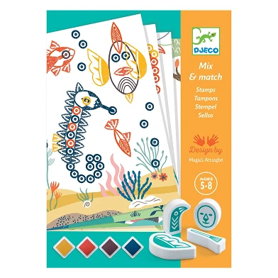 Djeco Mix and Match Timbres du monde sous-marin