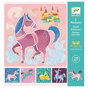 Djeco Chevaux Paarden Sjablonen