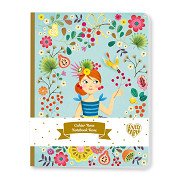 Djeco Rose Schrift Gelijnd, A5