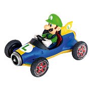 Pull Back Super Mario Raceauto Mach 8 - Luigi