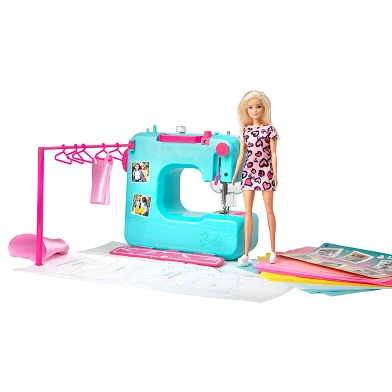 Barbie Naaimachine met Barbie Pop