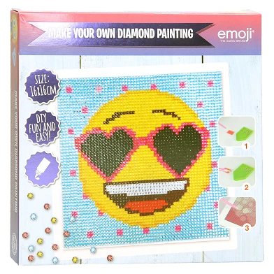 Emoji-Diamantgemälde – Brille