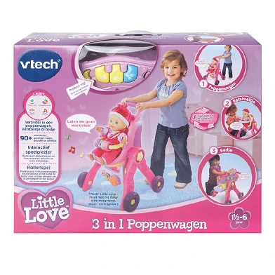 VTech Little Love - 3in1 Poppenwagen