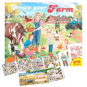 Erstellen Sie Ihr Bauernhof-Stickerbuch