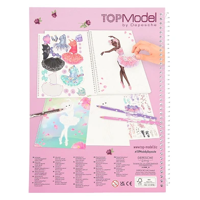 TOPModel Create Your Kleurboek met Stickers Ballet