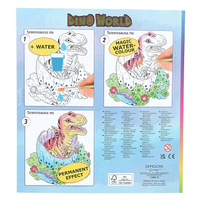 Dino World Waterverf Boek