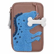 Dino World 2-vaks Etui Gevuld Bruin Dino Mini