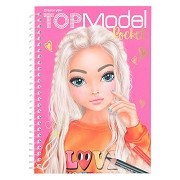 TOPModel Malbuch mit Stickerbogen