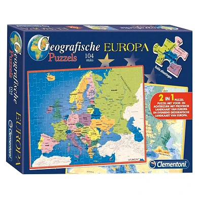 Clementoni Puzzle Europa, 104 Teile.