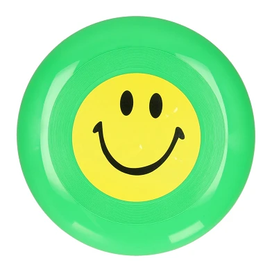 Frisbee avec Smiley Vert