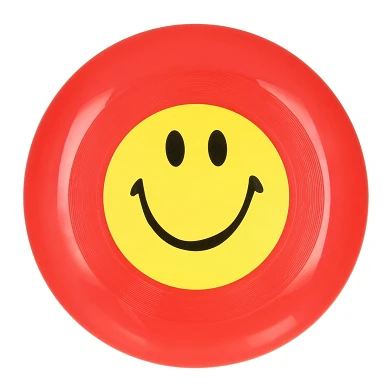 Frisbee avec Smile Face Rouge