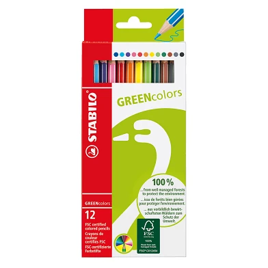 STABILO Green Box - 12 Kleuren