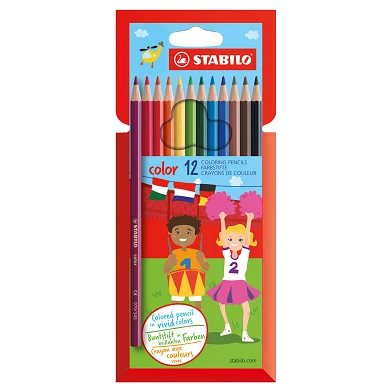 STABILO color - Crayon de couleur - Lot de 12 Pièces