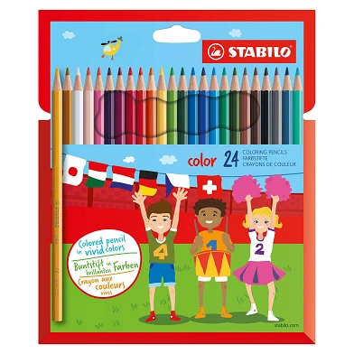 STABILO color - Crayon de couleur - Set de 24 pièces