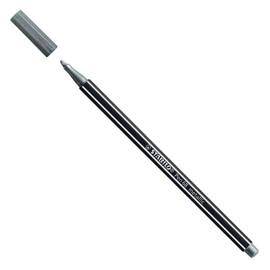 STABILO Pen 68 Metallic - Filzstift - Silber (68/805)