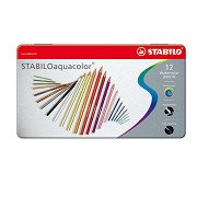 STABILO Aquacolor Metallbox, 12St.