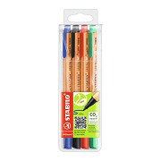 STABILO GREENpoint 0,8 mm Filzstifte, 4 Stk.