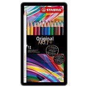 STABILO Original Buntstifte Metalldose, 12St.