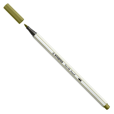 STABILO Pen 68 Brush - Viltstift - Modder Groen (37)