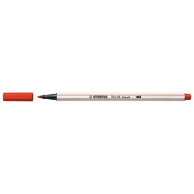 STABILO Pen 68 Brush - Filzstift - Karminrot (48)