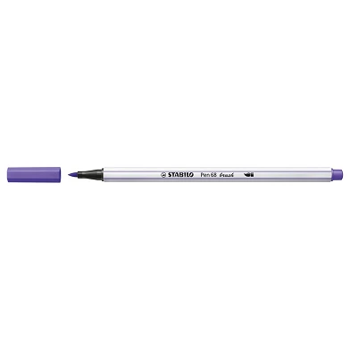 STABILO Pen 68 Brush - Viltstift - Paars (55)