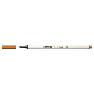 STABILO Pen 68 Brush - Filzstift - Dunkler Ocker (89)