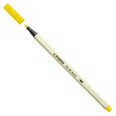 STABILO Pen 68 Brush - Filzstift - Zitronengelb (24)