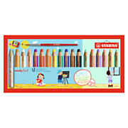 Crayons STABILO Woody 3en1 - 18 couleurs + Taille-crayon