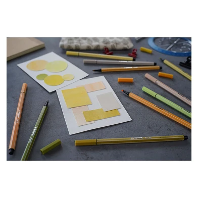 STABILO Creative Set - Pen 68 & Point 88 Pastel - ARTY - Combi Etui 36 Stuks