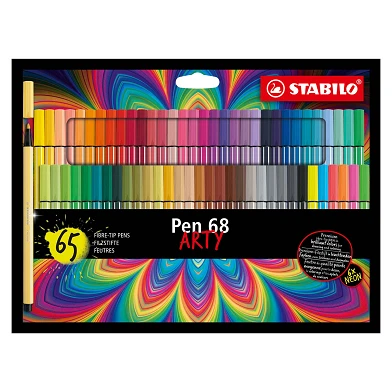 STABILO Pen 68 - Feutre - ARTY - Coffret de 65 pièces