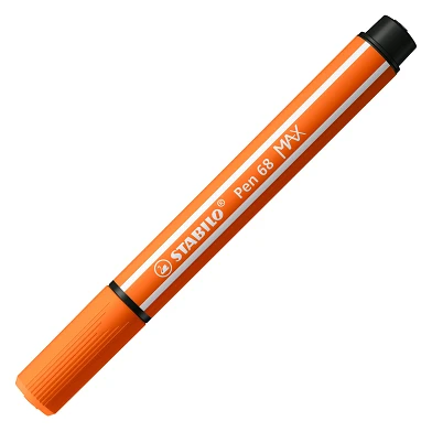 STABILO Pen 68 MAX - Feutre à pointe biseautée épaisse - Vermillon pâle