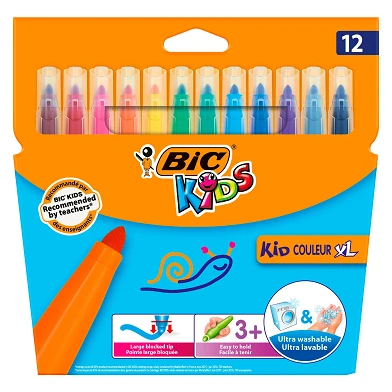 BIC Kids Kid Couleur XL, 12 pièces.