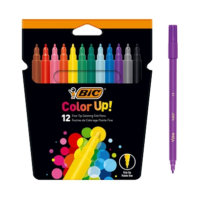 BIC Kids Color Up! Kleurstiften, 12st.