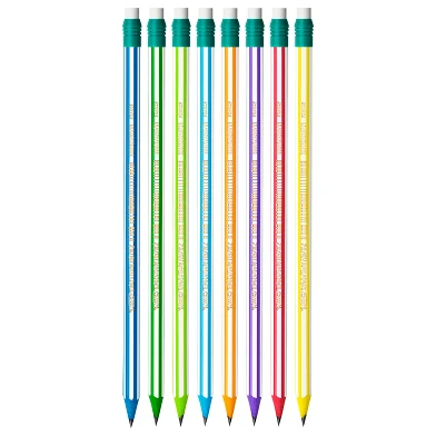 BIC Evolution Bleistifte mit Radiergummi, 8 Stk.
