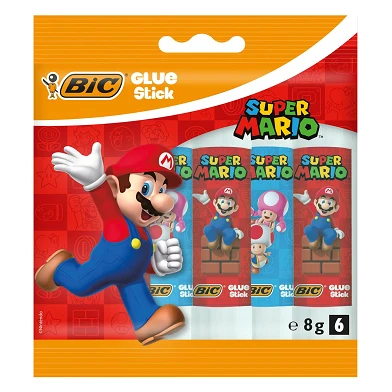 BIC Bâtons de colle Super Mario , 6pcs.