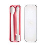 Mepal Mio Set Babylöffel - Deep Pink, 2tlg.